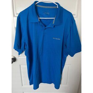 Men's Blue Columbia Polo Size XL